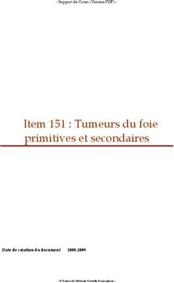 Item 151 Tumeurs du foie primitives et secondaires Date de création