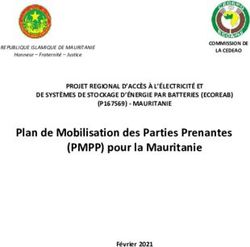 Plan De Mobilisation Des Parties Prenantes PMPP Pour La Mauritanie