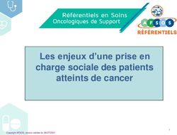 Les Enjeux D Une Prise En Charge Sociale Des Patients Atteints De Cancer