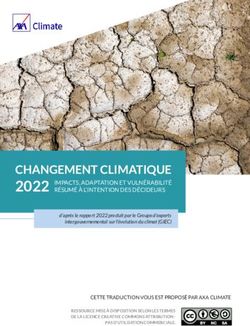 Changement Climatique Impacts Adaptation Et Vuln Rabilit