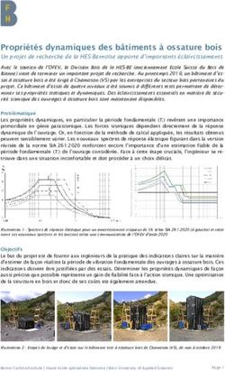 Propriétés dynamiques des bâtiments à ossature bois Berner