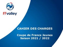 Cahier Des Charges Coupe De France Jeunes Saison