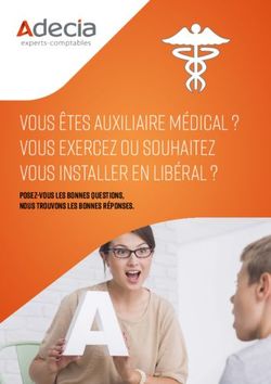 Vous êtes auxiliaire médical Vous EXERCEZ OU SOUHAITEZ vous installer