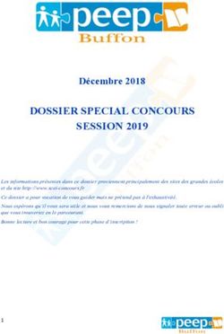 DOSSIER SPECIAL CONCOURS SESSION 2019 Décembre 2018 Collège