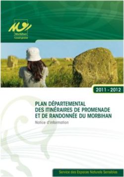 Plan D Partemental Des Itin Raires De Promenade Et De Randonn E Du Morbihan