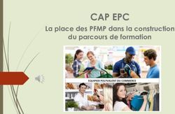 Cap Epc La Place Des Pfmp Dans La Construction Du Parcours De Formation