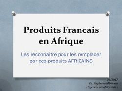 Produits Francais En Afrique Les Reconnaitre Pour Les Remplacer Par