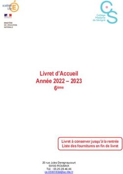 Livret d Accueil Année 2022 2023 6ème Livret à conserver jusqu à la