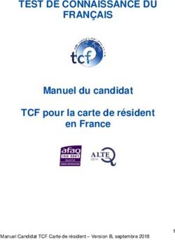 TEST DE CONNAISSANCE DU FRANÇAIS Manuel du candidat TCF pour la carte