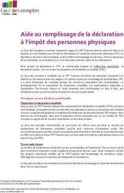 Aide au remplissage de la déclaration à l impôt des personnes physiques