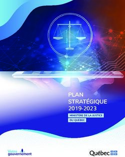 Plan Strat Gique Minist Re De La Justice Du Qu Bec