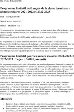 Programme Limitatif De Fran Ais De La Classe Terminale Ann Es