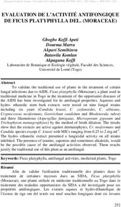 Evaluation De L Activit Antifongique De Ficus Platyphylla Del Moraceae