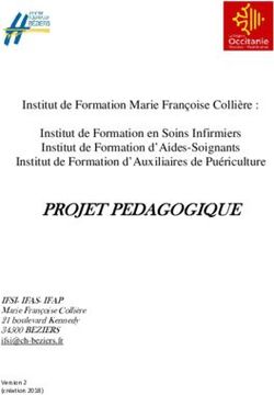 Projet Pedagogique Institut De Formation Marie Fran Oise Colli Re