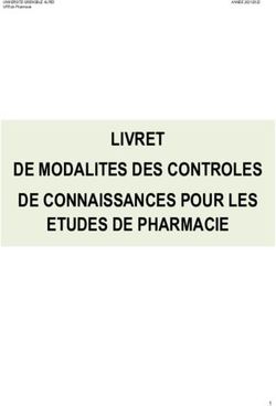 Livret De Modalites Des Controles De Connaissances Pour Les Etudes De