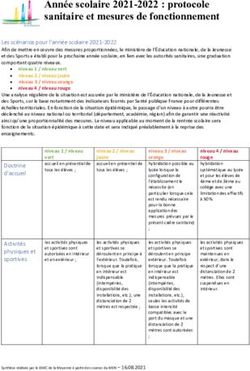 Ann E Scolaire Protocole Sanitaire Et Mesures De Fonctionnement