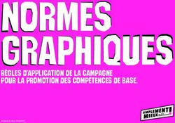 Normes Graphiques R Gles D Application De La Campagne Pour La Promotion