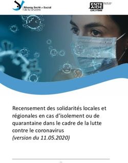 Recensement des solidarités locales et régionales en cas d'isolement ou de quarantaine dans le cadre de la lutte contre le coronavirus version du ...
