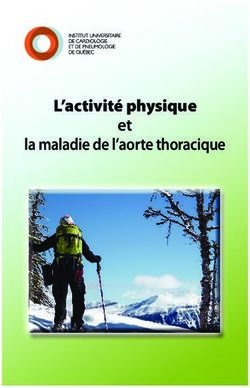 L'activité physique et la maladie de l'aorte thoracique - Institut ...