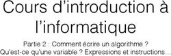 Cours d'introduction à l'informatique - Partie 2 : Comment écrire un algorithme ? Qu'est-ce qu'une variable ? Expressions et instructions
