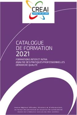 2021 CATALOGUE DE FORMATION - CREAI Centre