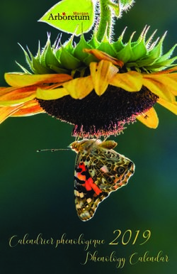 2019 CALENDRIER PH&Eacute;NOLOGIQUE - MCGILL UNIVERSITY