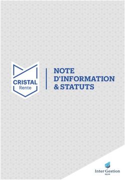 NOTE D'INFORMATION & STATUTS - Inter-gestion