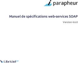 Manuel de spécifications web-services SOAP - Version 4.6.0