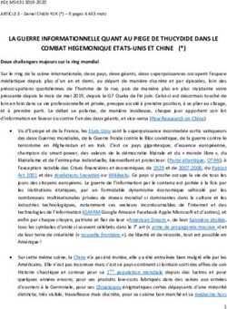 LA GUERRE INFORMATIONNELLE QUANT AU PIEGE DE THUCYDIDE DANS LE - Infoguerre