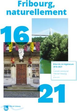 Fribourg, naturellement - Bilan de mi-législature 2016-2021 Conseil communal Ville de Fribourg Janvier 2019