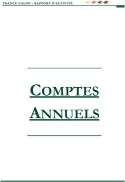 COMPTES ANNUELS - France Galop