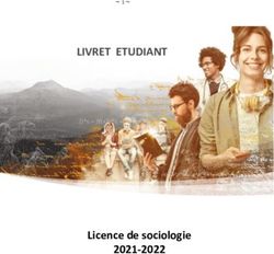 LIVRET ETUDIANT - Licence de sociologie 2021-2022