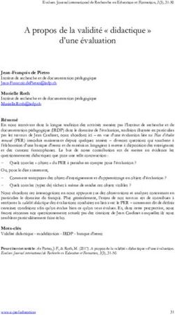 A propos de la validité " didactique " d'une évaluation