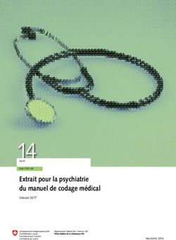 14Santé Extrait pour la psychiatrie du manuel de codage médical - Version 2017 - Admin.ch