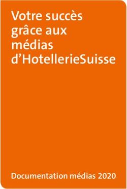 Votre succès grâce aux médias d'HotellerieSuisse - Documentation médias 2020 - HTR ...
