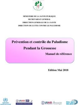 Pr&eacute;vention et contr&ocirc;le du Paludisme Pendant la Grossesse - Manuel de r&eacute;f&eacute;rence Edition Mai 2018