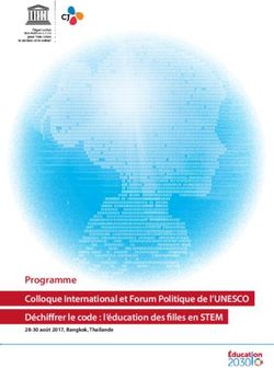 Programme Colloque International et Forum Politique de l'UNESCO Déchiffrer le code : l'éducation des filles en STEM