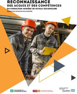 RECONNAISSANCE DES ACQUIS ET DES COMP&Eacute;TENCES EN FORMATION MINI&Egrave;RE DE NIVEAU SECONDAIRE RAPPORT DE RECHERCHE DOCUMENTAIRE - BANQ