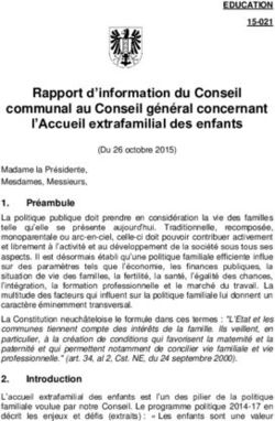 Rapport d'information du Conseil communal au Conseil général concernant l'Accueil extrafamilial des enfants - Ville de ...