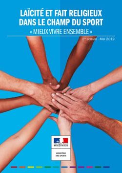 Laïcité et fait reLigieux dans Le champ du sport - " Mieux vivre enseMble " 1re édition - Mai 2019