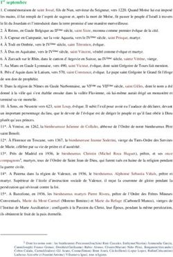 1er septembre - Abbaye Notre Dame de ...