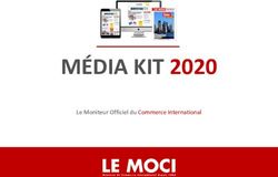 MÉDIA KIT 2020 Le Moniteur Officiel du Commerce International - Le Moci