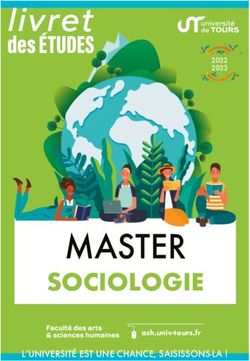 MASTER - livret - Université de Tours