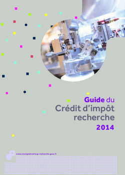 Crédit d'impôt recherche - Guide du