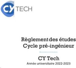 Règlement des études Cycle pré-ingénieur CY Tech - Année universitaire 2022-2023