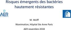 Risques émergents des bactéries hautement résistantes - M. Wolff Réanimation, Hôpital Ste Anne Paris AER novembre 2018 - aer-congres.com