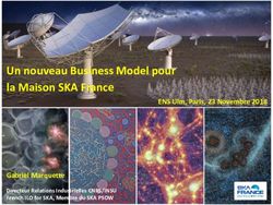 Un nouveau Business Model pour la Maison SKA France - ENS Ulm, Paris, 23 Novembre 2018