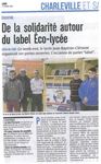 ECO-LYCEE Obtention du Label 2018-2019