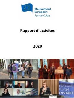 Rapport d'activit&eacute;s 2020 - Mouvement Europ&eacute;en