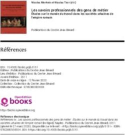 RÉFÉRENCES - OPENEDITION BOOKS